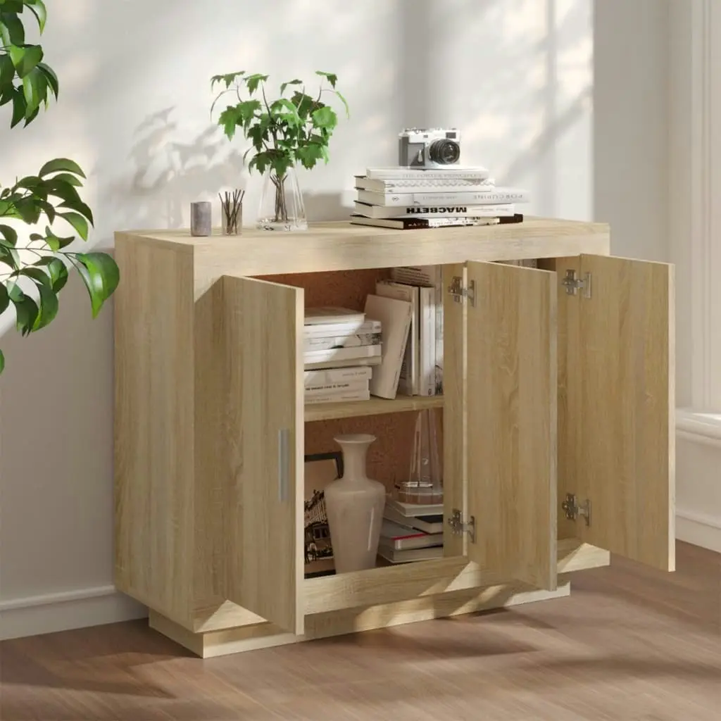 Sideboard Sonoma Oak 92x35x75 cm Engineered Wood 811838