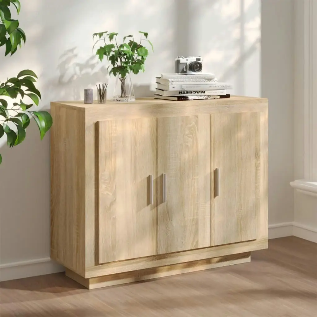 Sideboard Sonoma Oak 92x35x75 cm Engineered Wood 811838