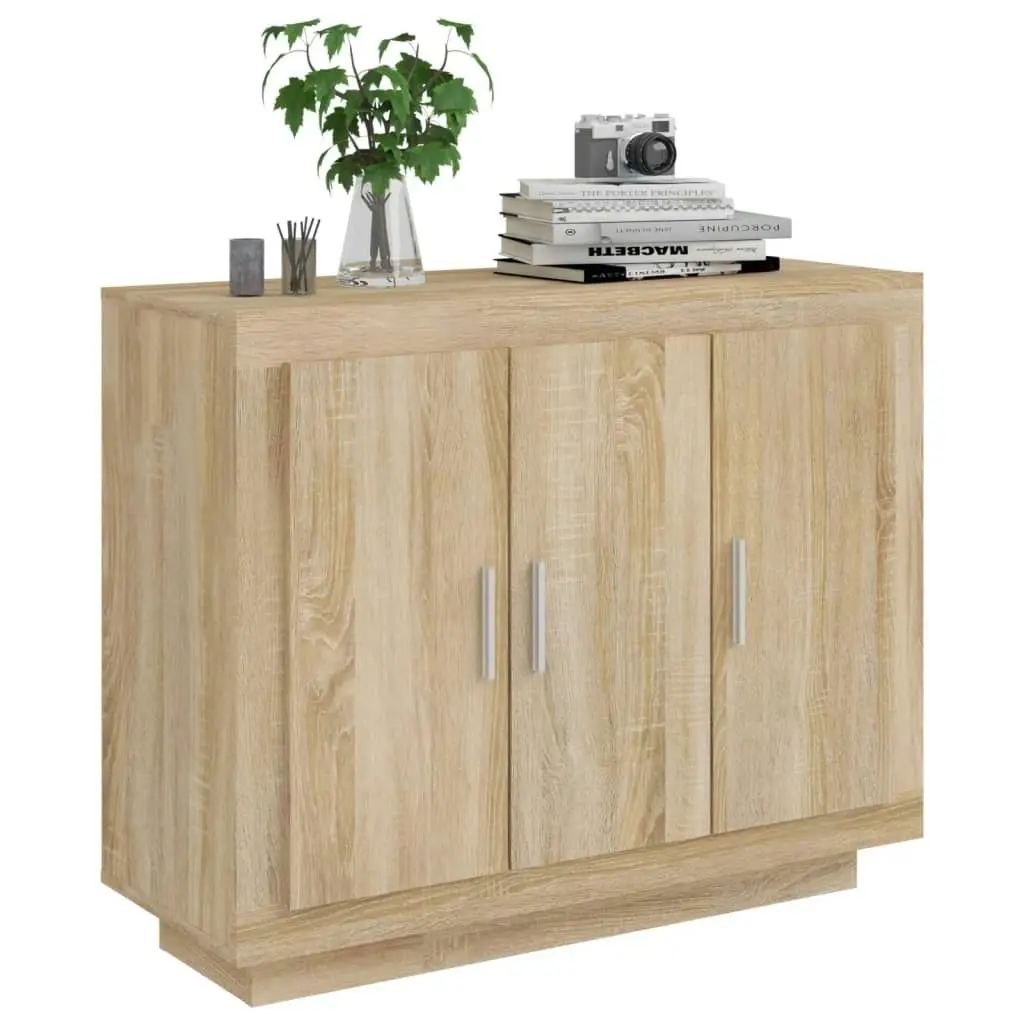 Sideboard Sonoma Oak 92x35x75 cm Engineered Wood 811838