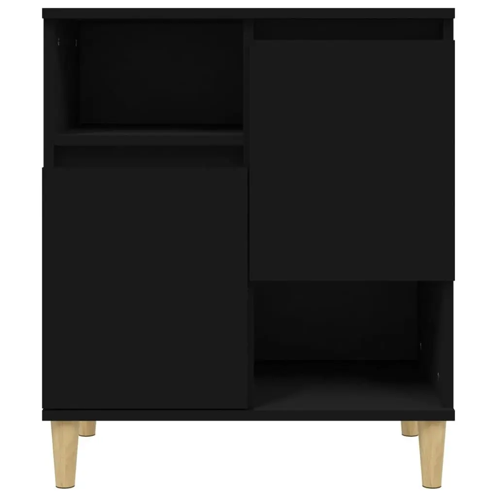 Sideboards 3 pcs Black 60x35x70 cm Engineered Wood 3185736