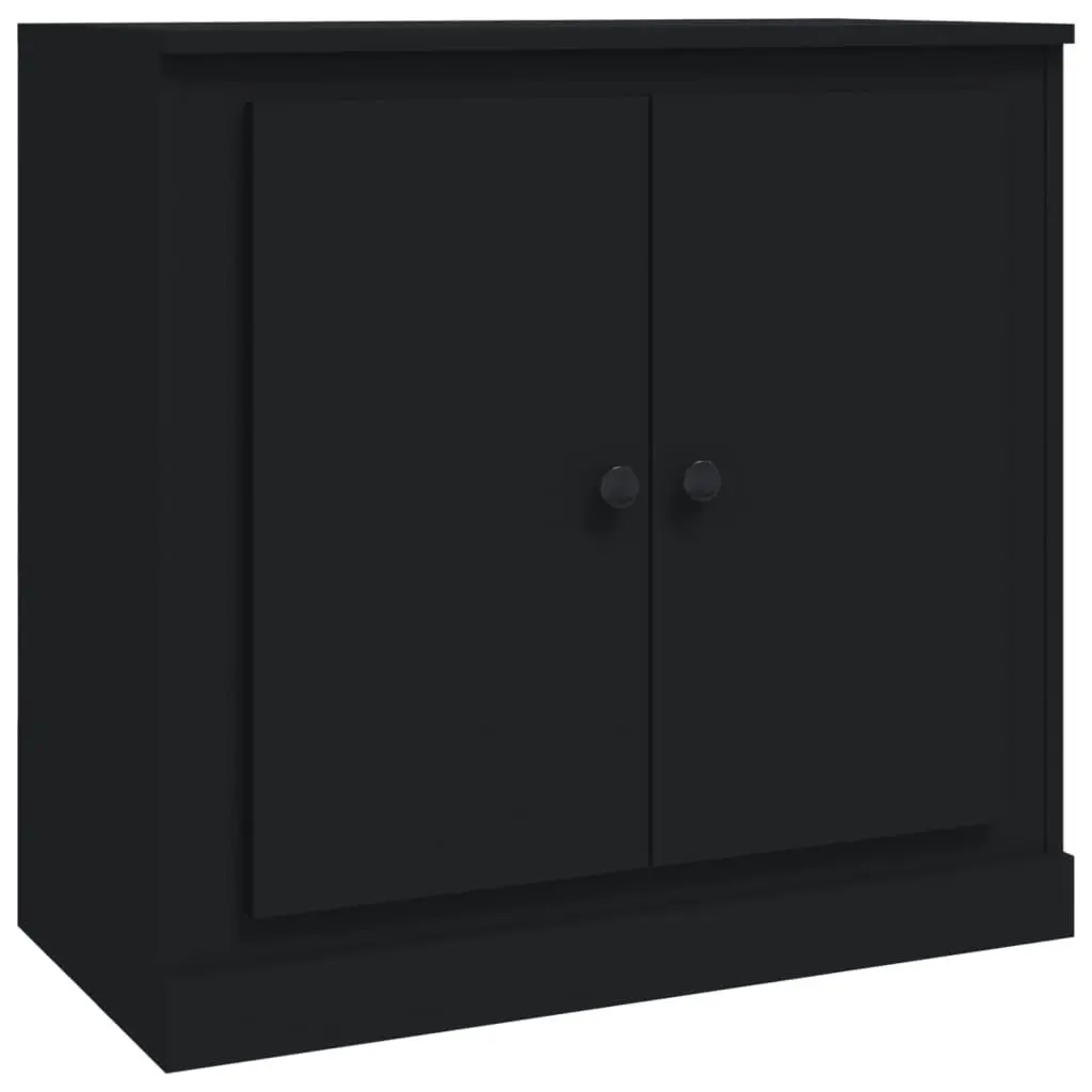 Sideboards 3 pcs Black Engineered Wood 3185216