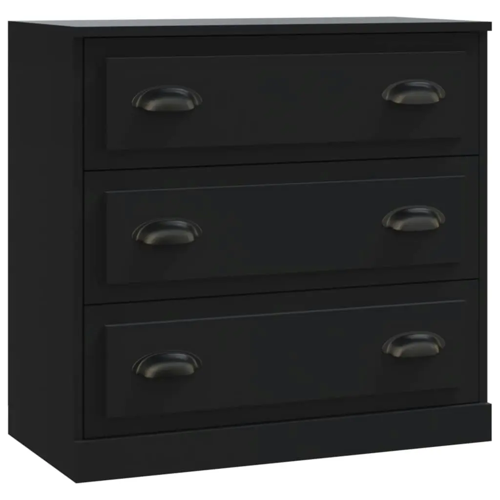 Sideboards 3 pcs Black Engineered Wood 3185216