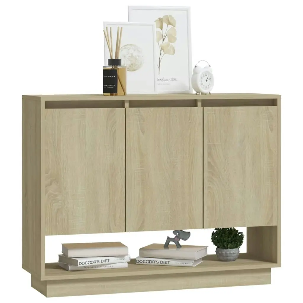 Sideboard Sonoma Oak 97x31x75 cm Engineered Wood 809533