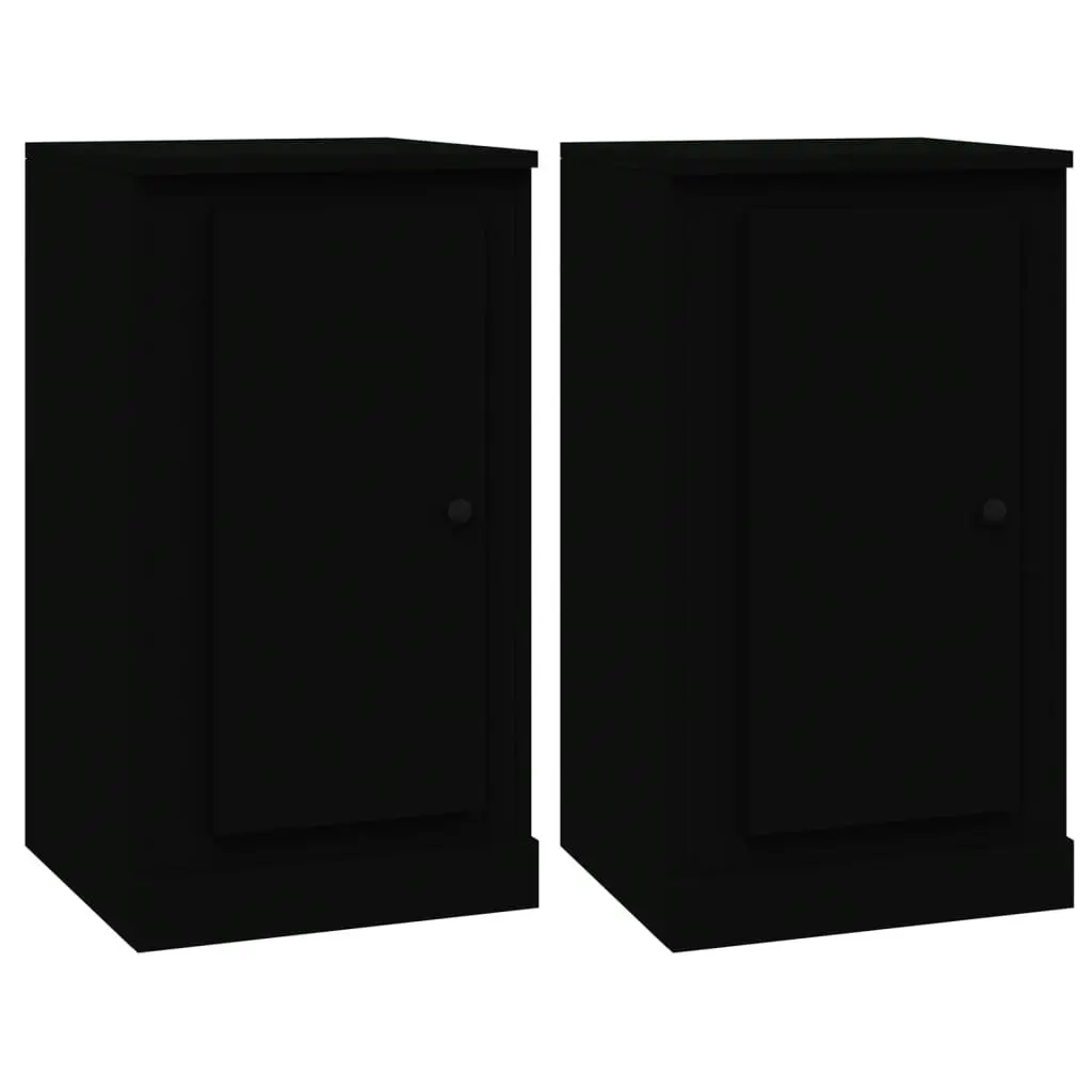 Sideboards 3 pcs Black Engineered Wood 3185256