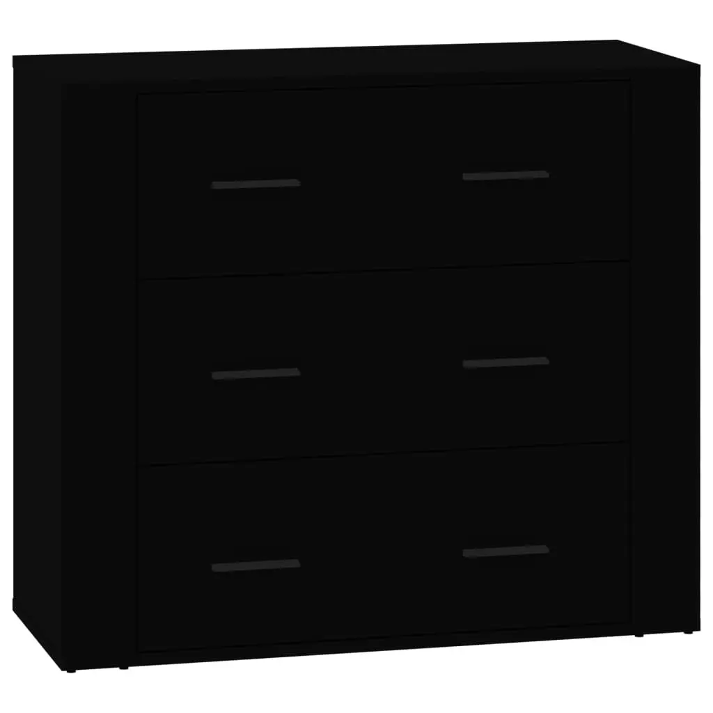 Sideboards 3 pcs Black Engineered Wood 3185400