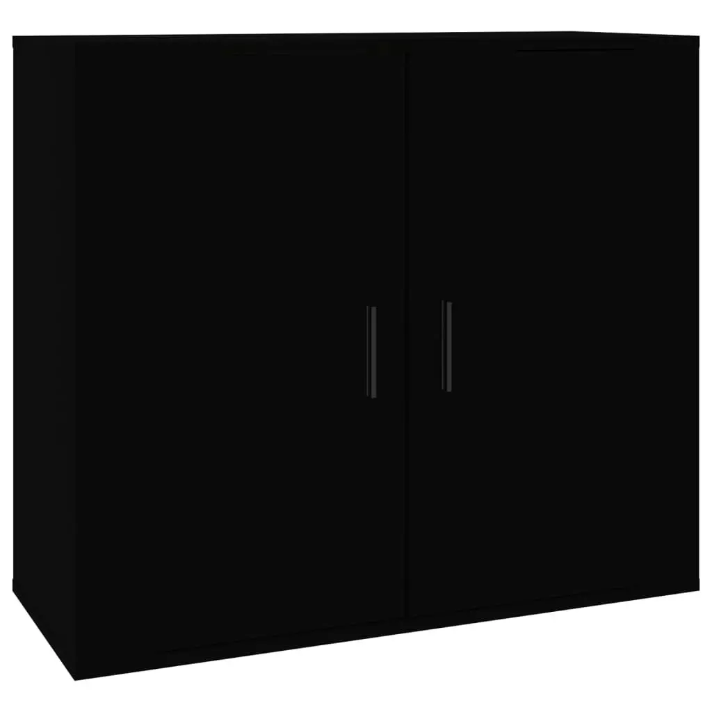 Sideboards 3 pcs Black Engineered Wood 3185400