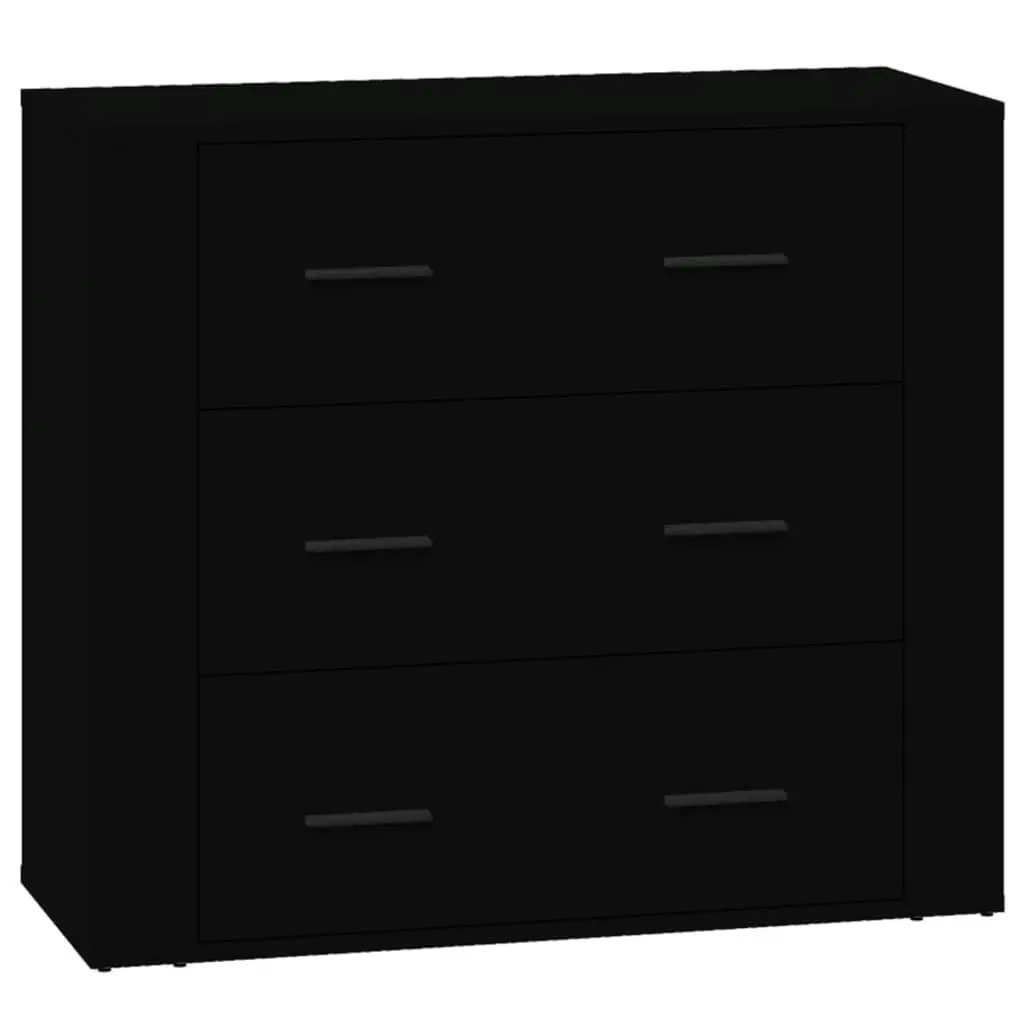 Sideboards 3 pcs Black Engineered Wood 3185424