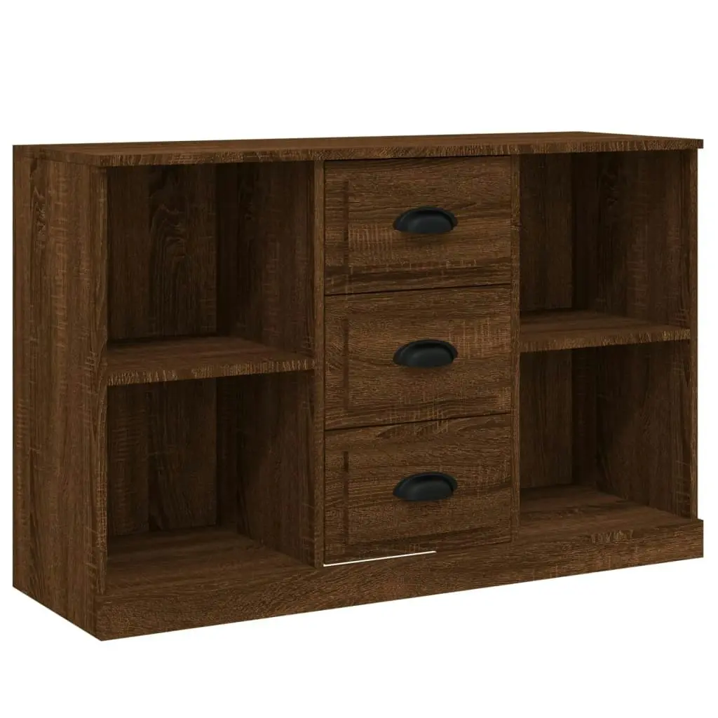 Sideboards 3 pcs Brown Oak Engineered Wood 3185262