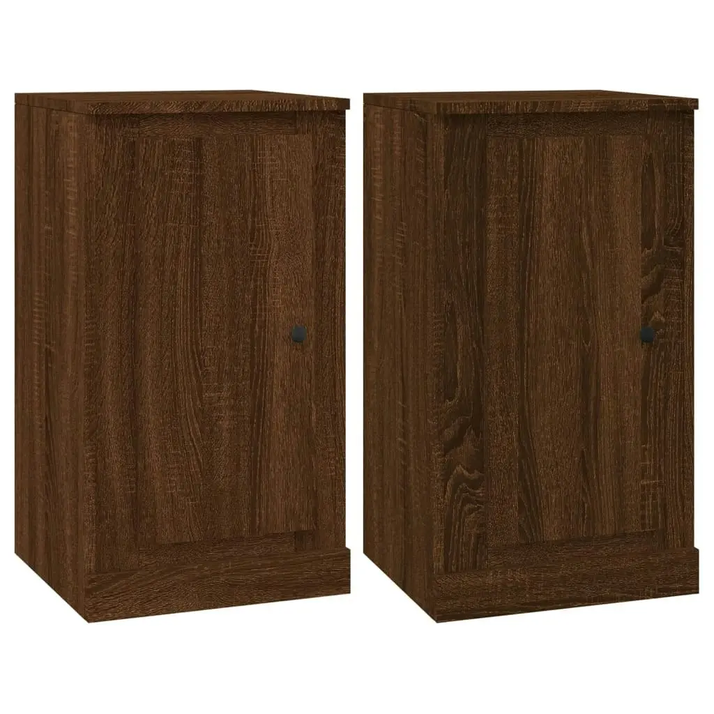 Sideboards 3 pcs Brown Oak Engineered Wood 3185262