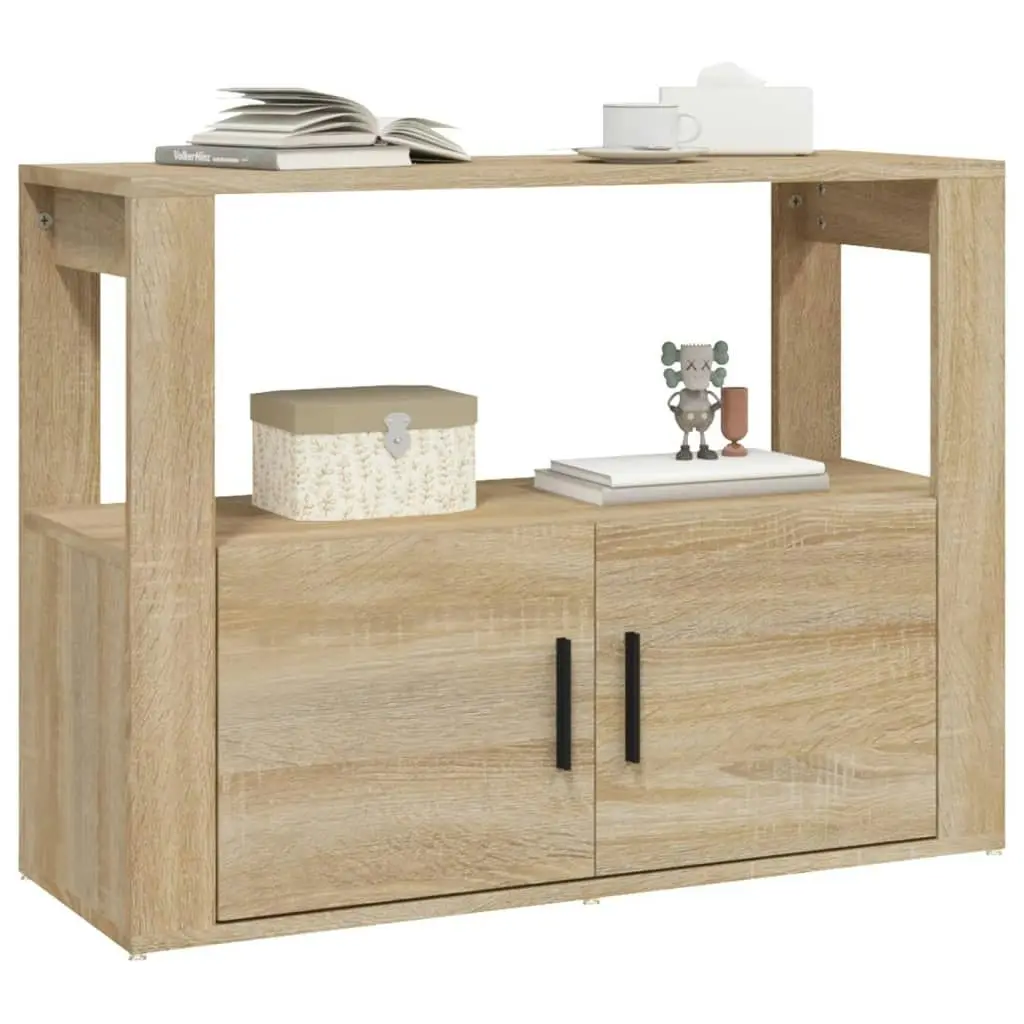 Sideboard Sonoma Oak 80x30x60 cm Engineered Wood 819455