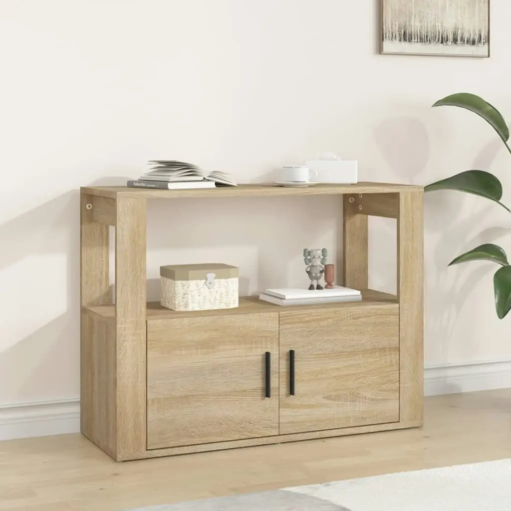 Sideboard Sonoma Oak 80x30x60 cm Engineered Wood 819455