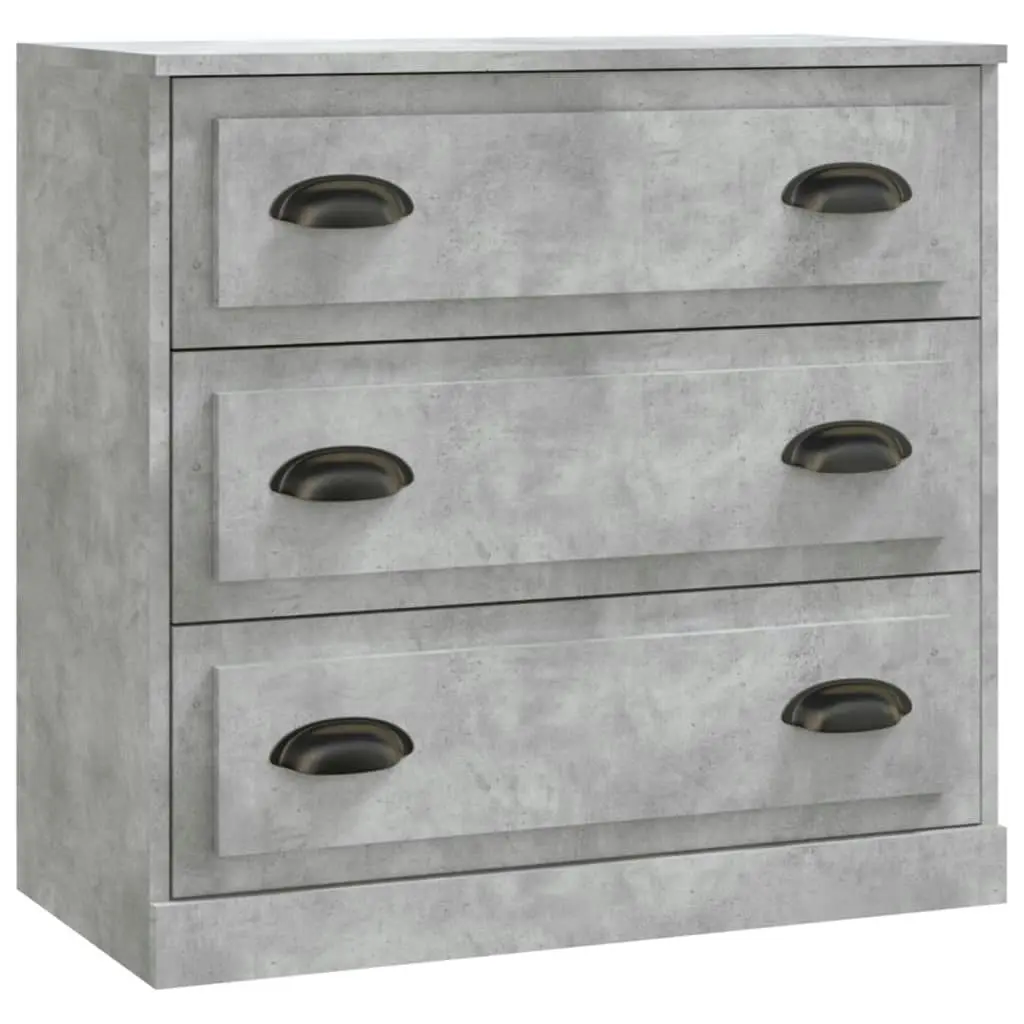 Sideboards 3 pcs Concrete Grey Engineered Wood 3185219