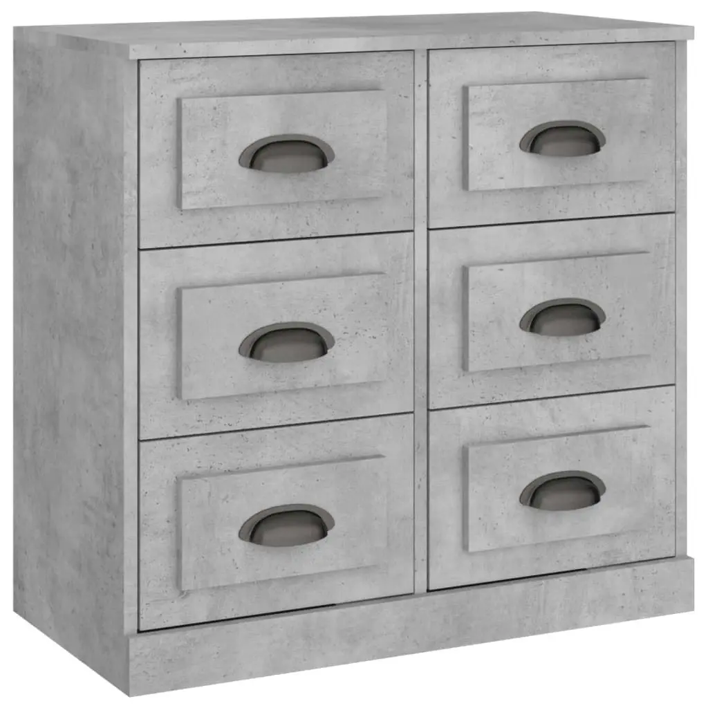 Sideboards 3 pcs Concrete Grey Engineered Wood 3185291