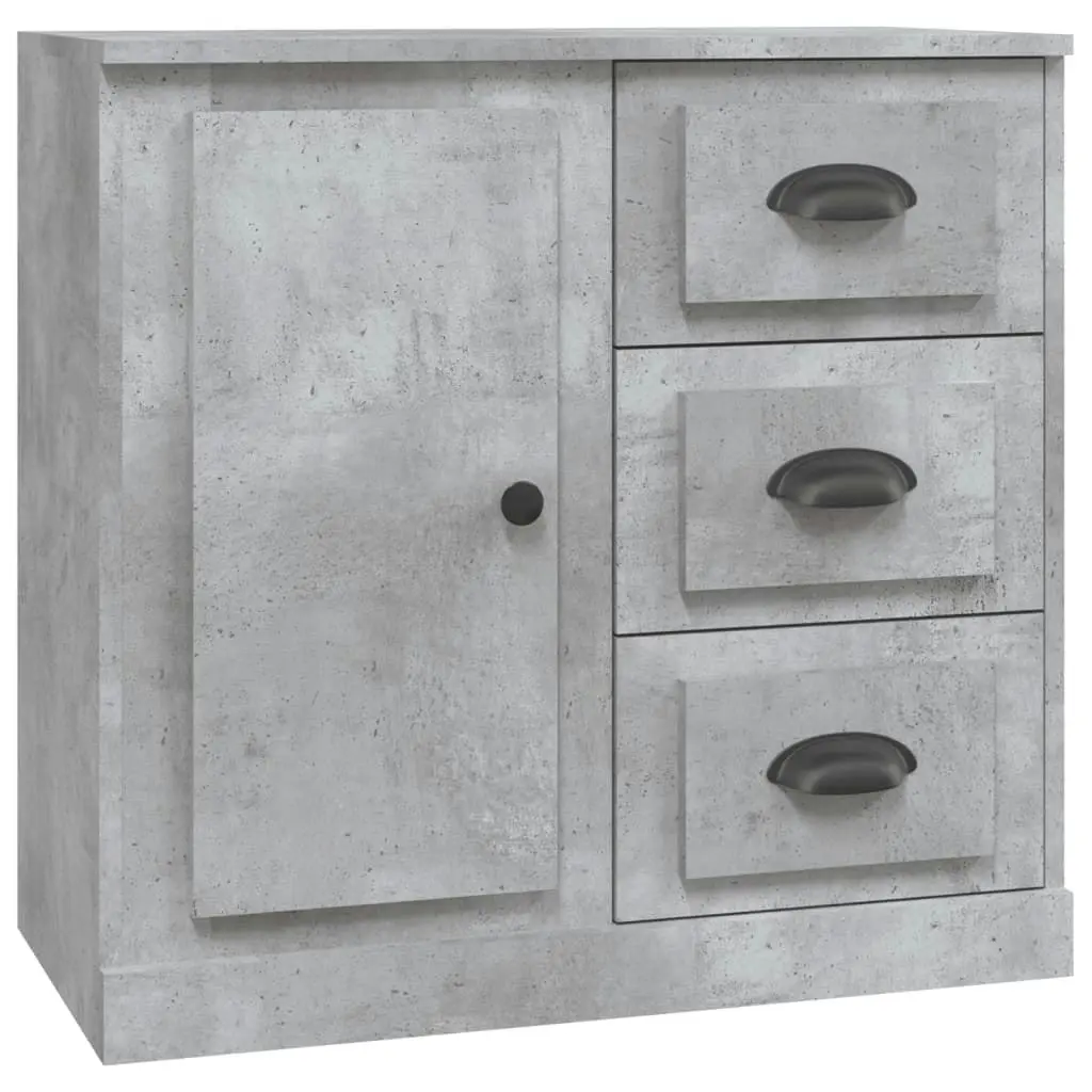 Sideboards 3 pcs Concrete Grey Engineered Wood 3185291