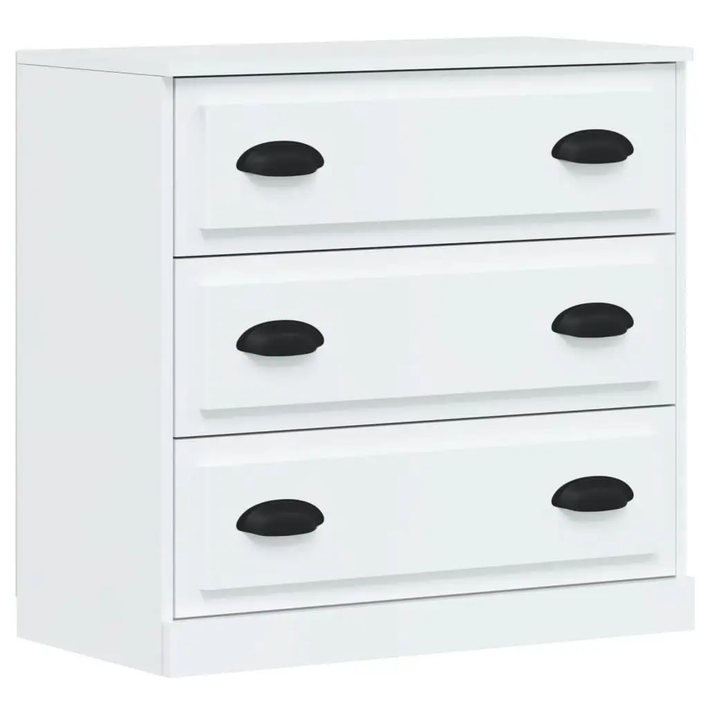 Sideboards 3 pcs High Gloss White Engineered Wood 3185249