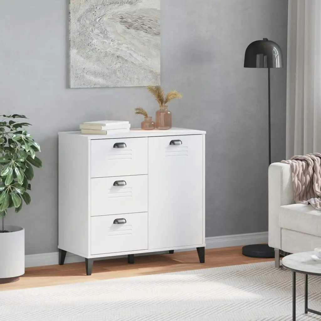 Sideboard VIKEN White 80x40x80 cm Engineered Wood 374938