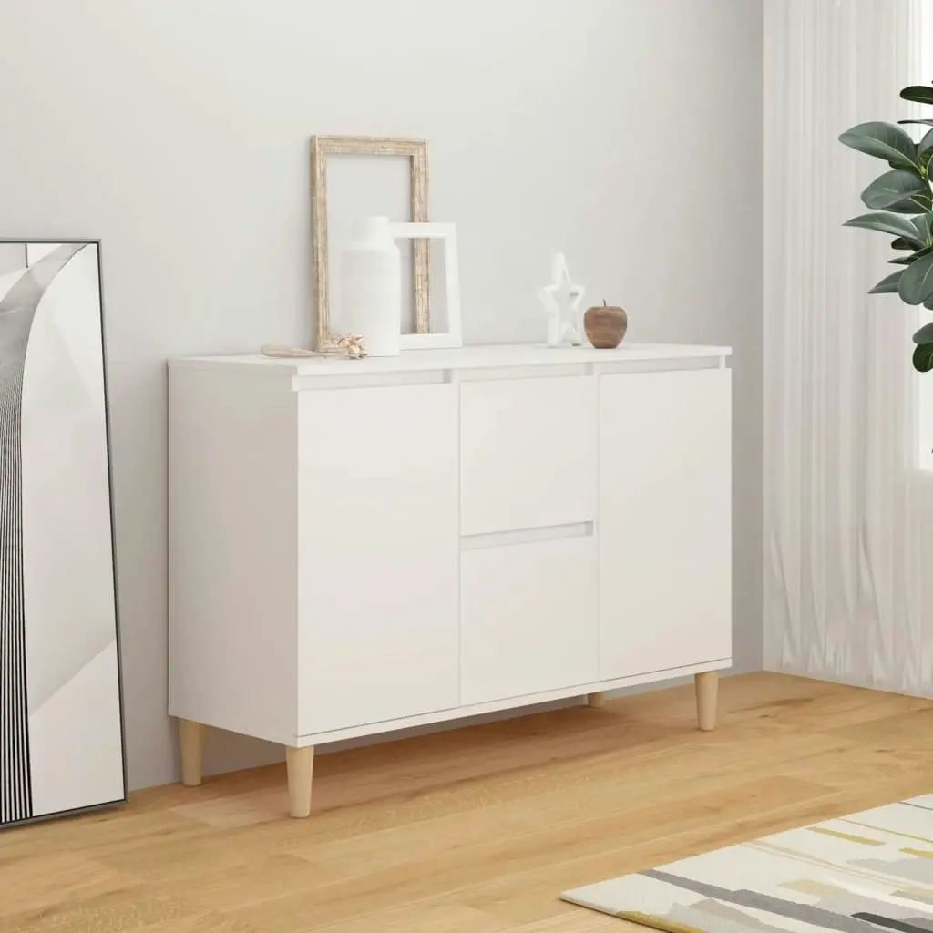 Sideboard White 101x35x70 cm Engineered Wood 806103