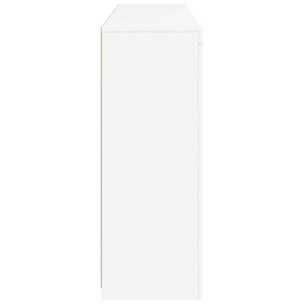 Sideboards with LED Lights 3 pcs White Engineered Wood 3209128