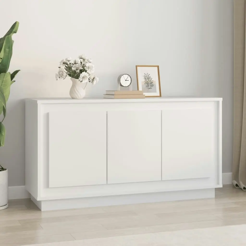 Sideboard White 102x35x55 cm Engineered Wood 831885