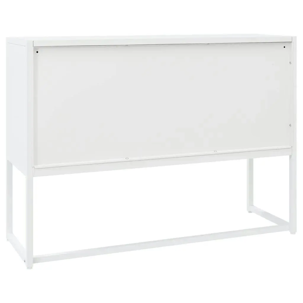 Sideboard White 105x35x75 cm Steel 335869