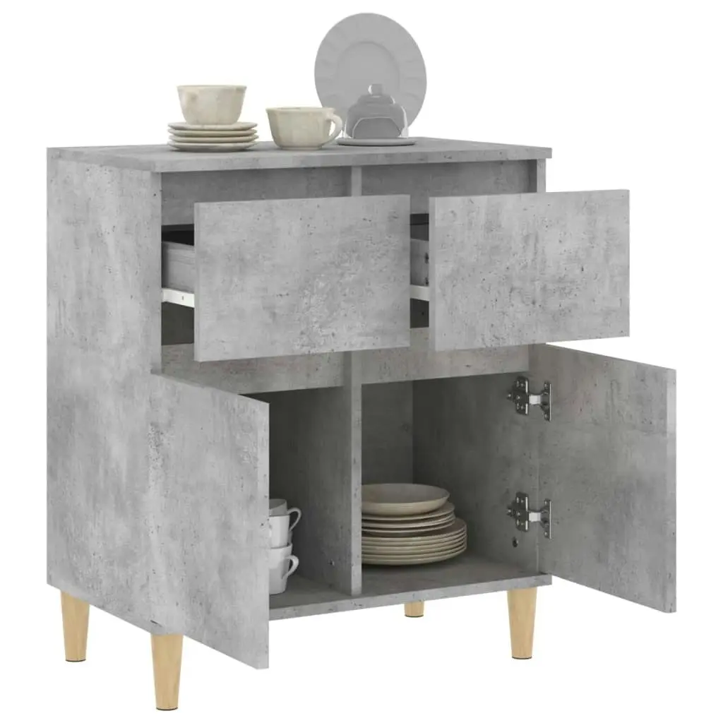 Sideboard Concrete Grey 60x35x70 cm Engineered Wood 819680