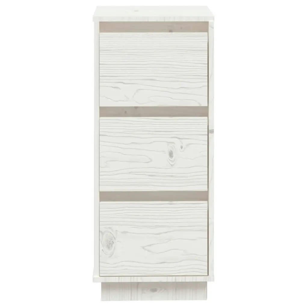 Sideboard White 32x34x75 cm Solid Wood Pine 813367