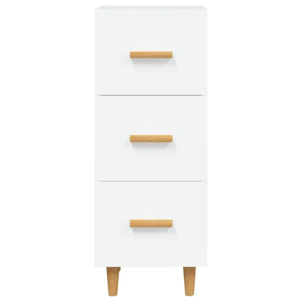 Sideboard White 34.5x34x90 cm Engineered Wood 812339