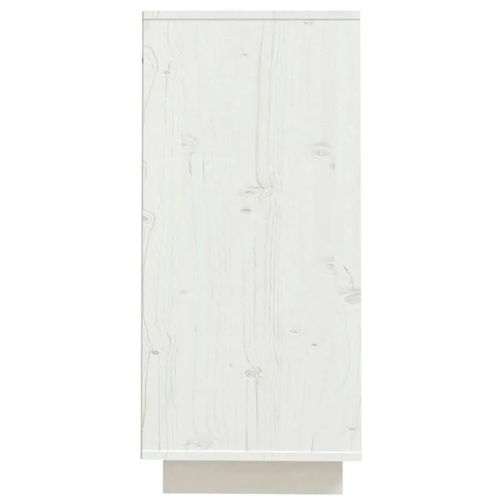 Sideboard White 60x34x75 cm Solid Wood Pine 813361