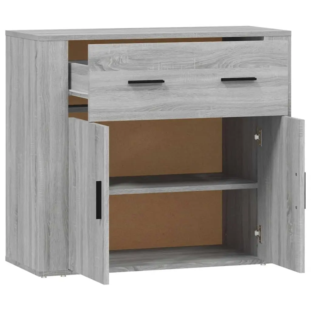 Sideboard Grey Sonoma 80x33x70 cm Engineered Wood 816574