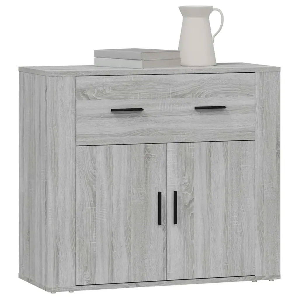 Sideboard Grey Sonoma 80x33x70 cm Engineered Wood 816574