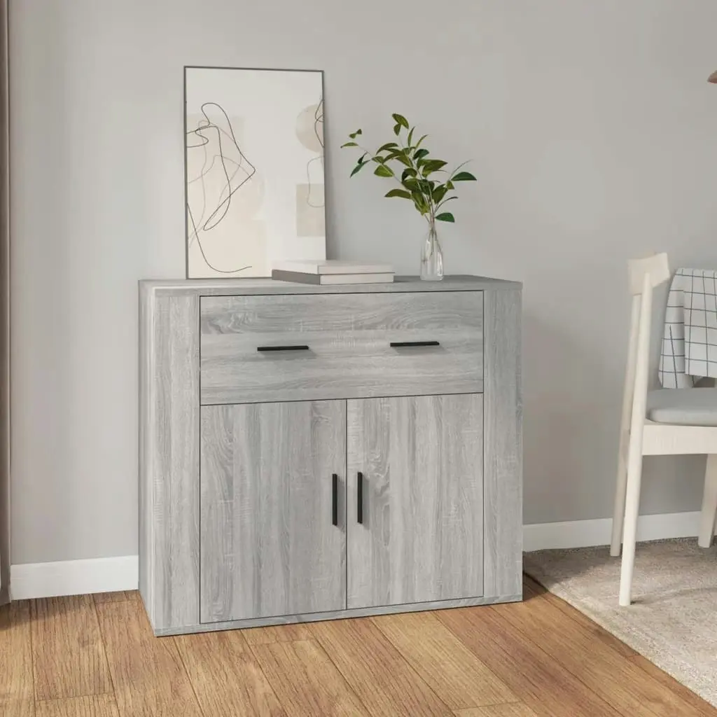 Sideboard Grey Sonoma 80x33x70 cm Engineered Wood 816574