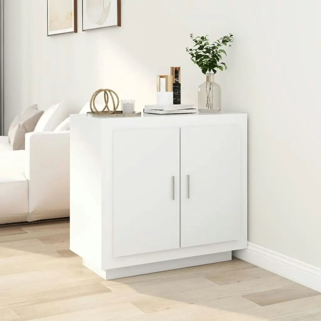 Sideboard White 80x40x75 cm Engineered Wood 811817