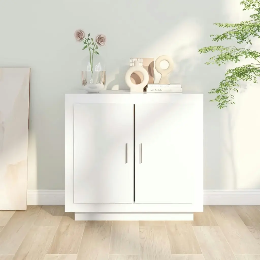 Sideboard White 80x40x75 cm Engineered Wood 811817