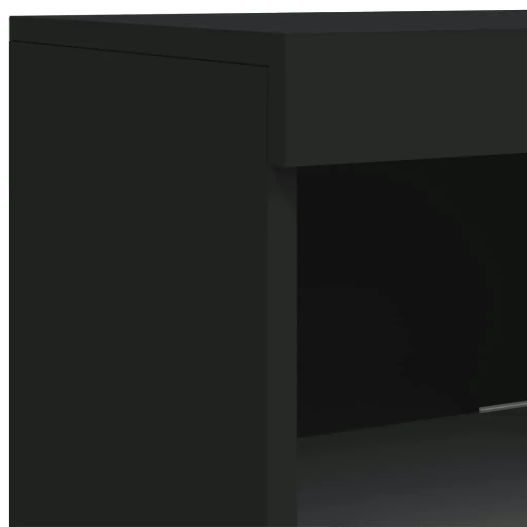 Sideboard with LED Lights Black 41x37x100 cm 836729