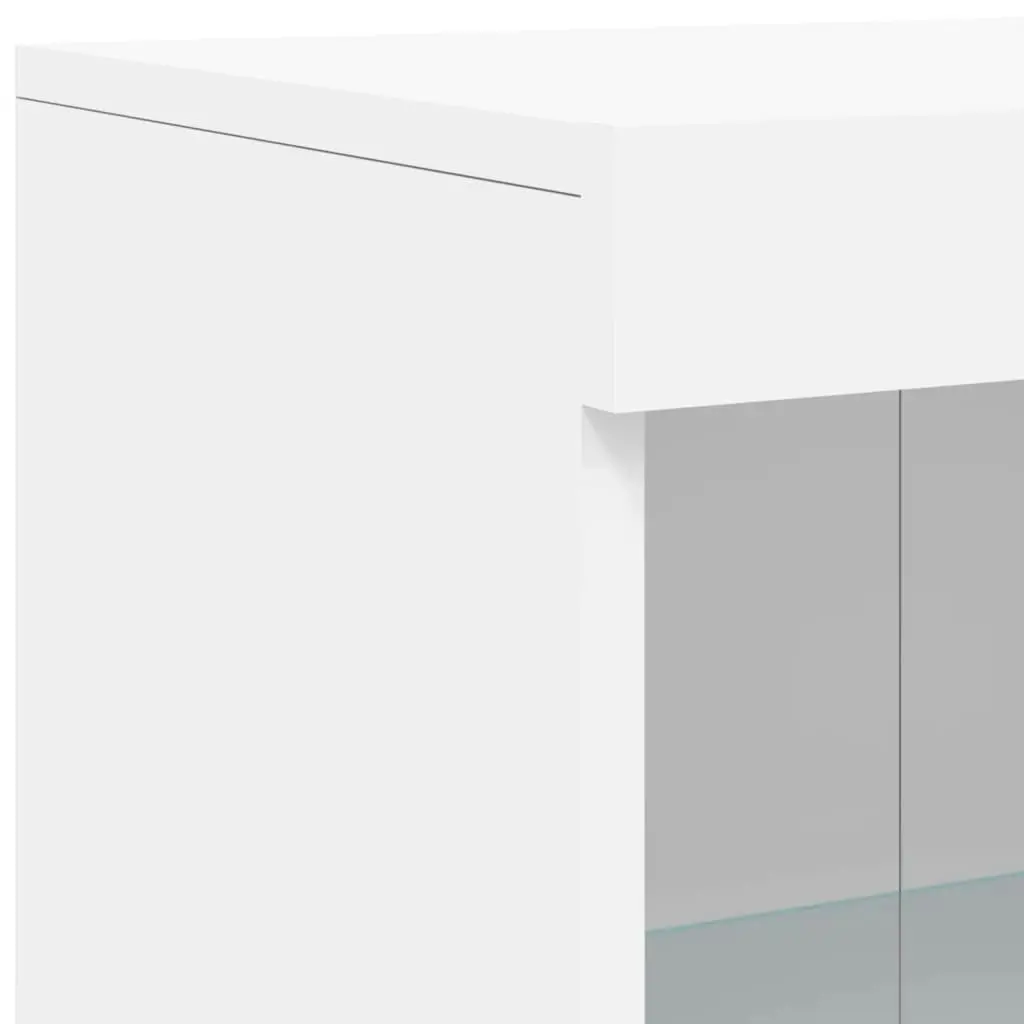 Sideboard with LED Lights White 162x37x100 cm 3209142