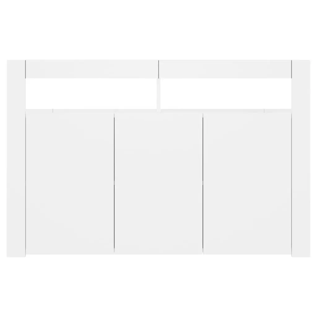 Sideboard with LED Lights White 115.5x30x75 cm 804337