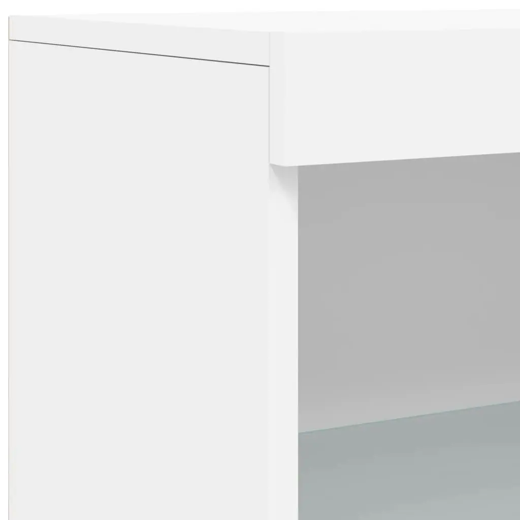 Sideboard with LED Lights White 181.5x37x100 cm 3209149