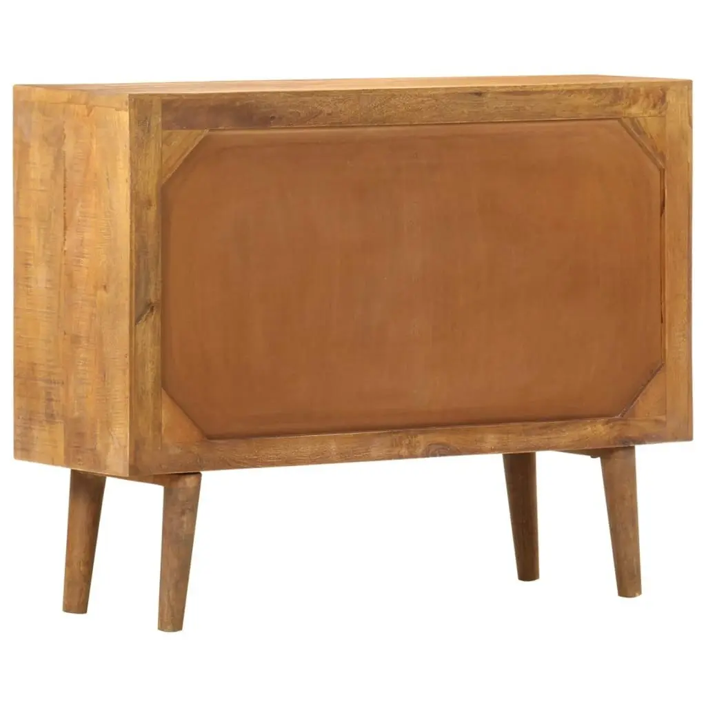 Sideboard with Printed Pattern 90x30x70 cm Solid Mango Wood 247916