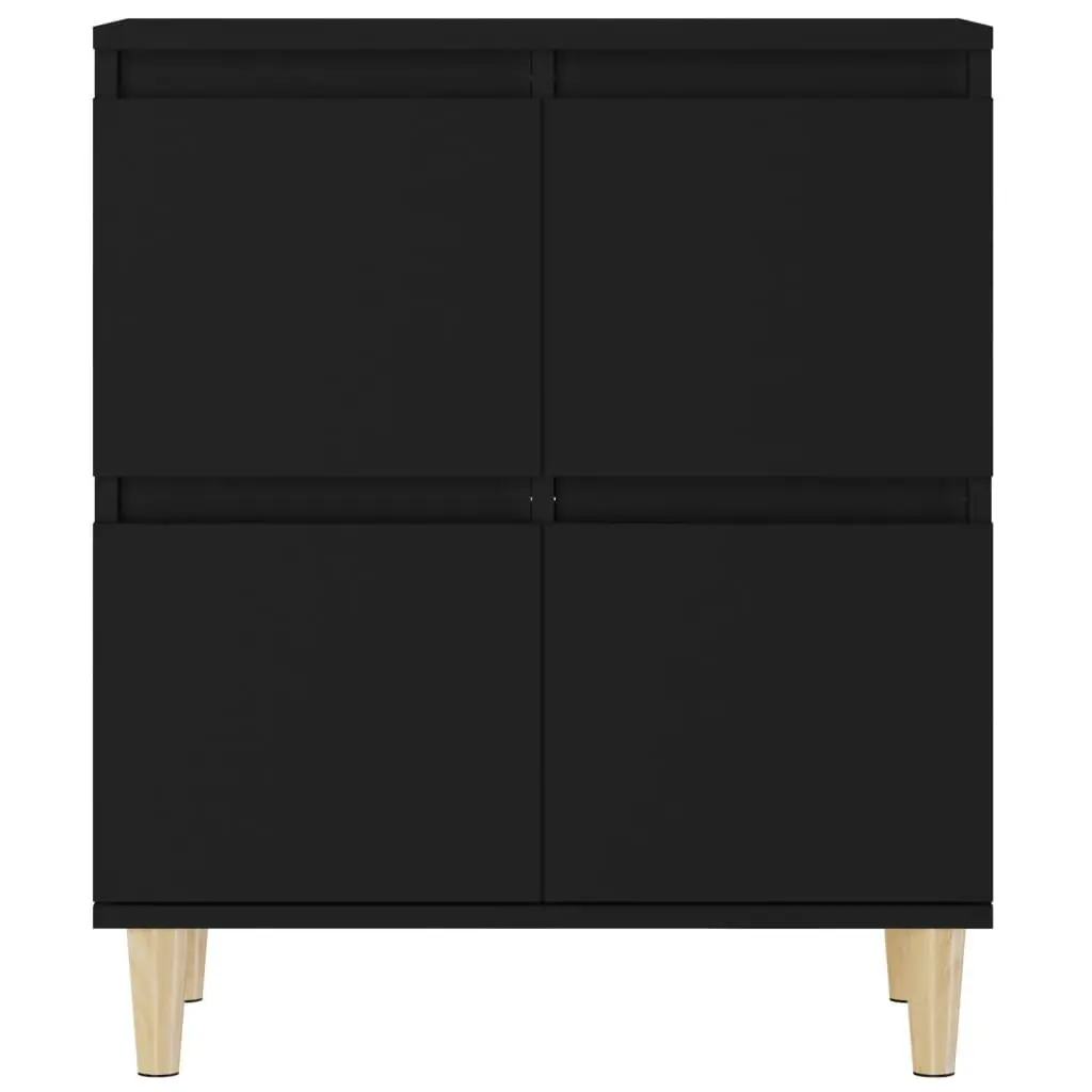 Sideboards 2 pcs Black 60x35x70 cm Engineered Wood 3185752