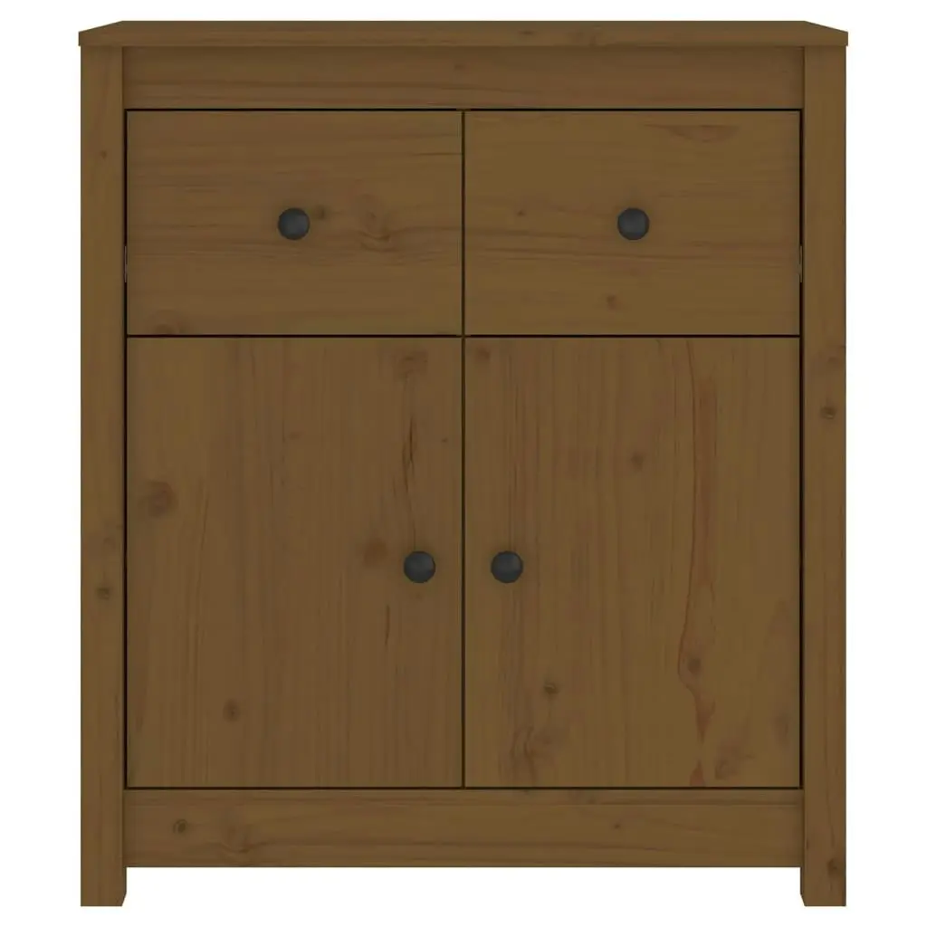 Sideboard Honey Brown 70x35x80 cm Solid Wood Pine 813752