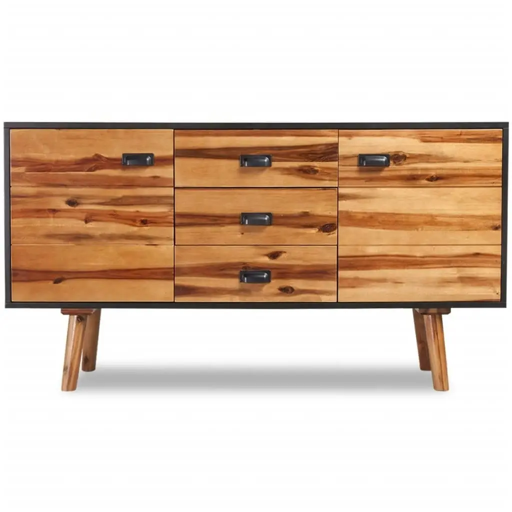 Sideboard Solid Acacia Wood 115x35x70 cm 243900