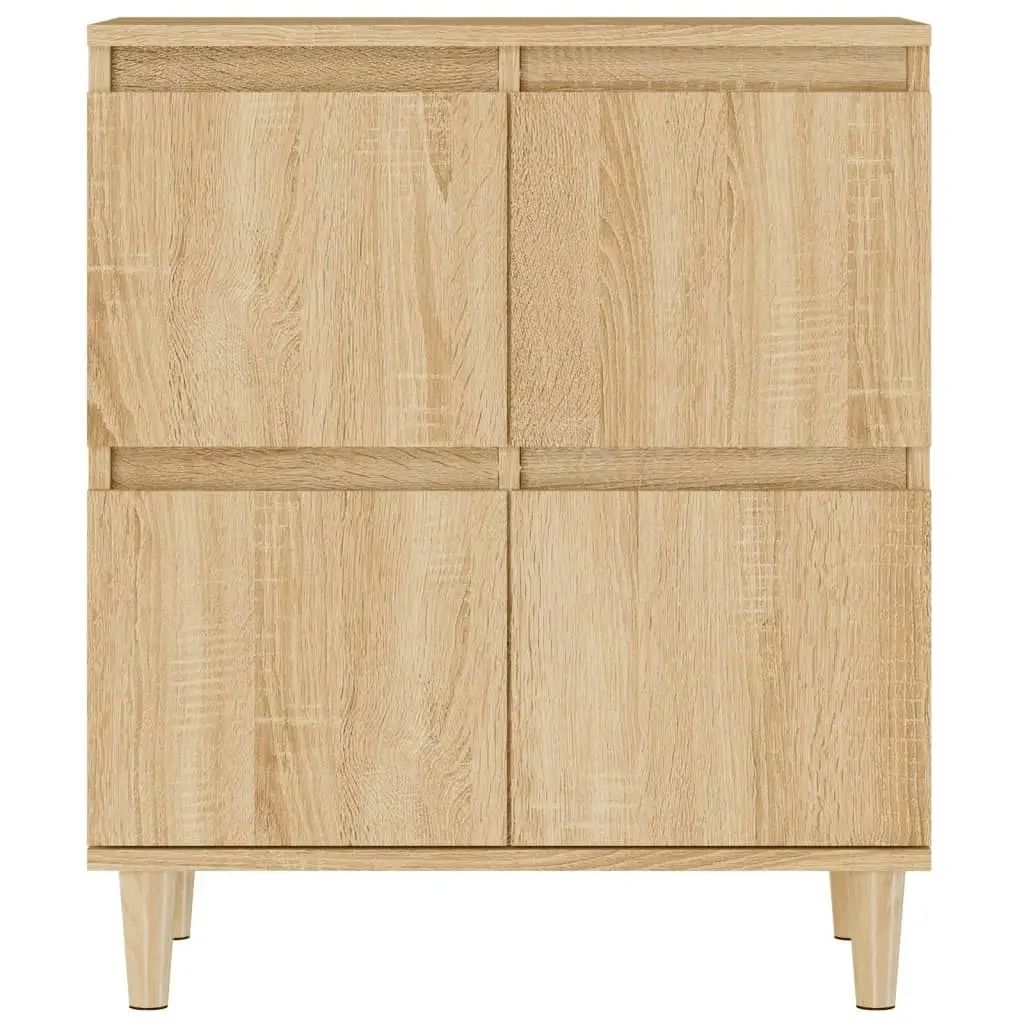 Sideboards 2 pcs Sonoma Oak 60x35x70 cm Engineered Wood 3185754