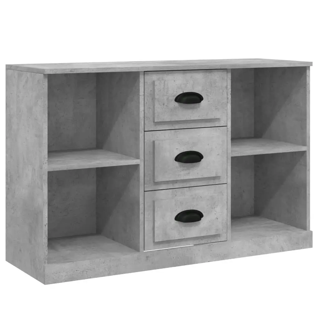 Sideboards 3 pcs Concrete Grey Engineered Wood 3185259