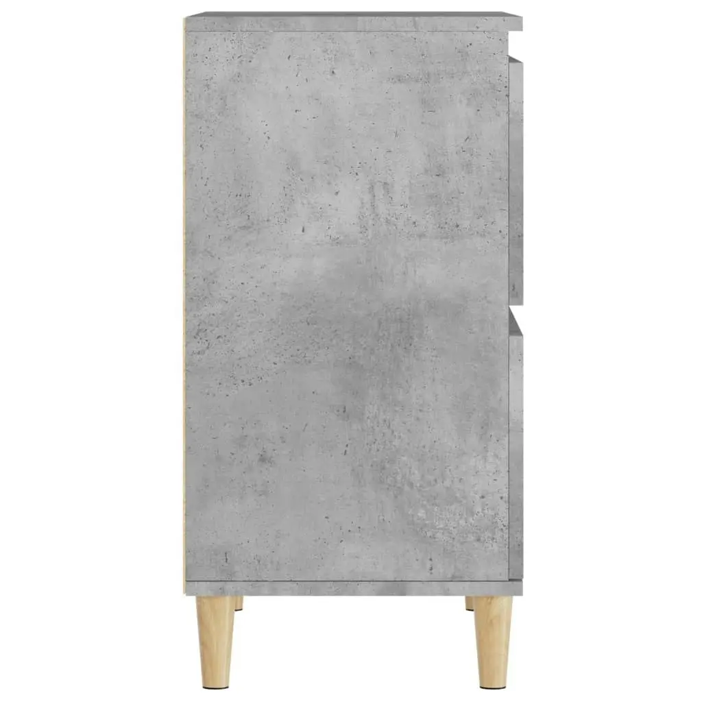 Sideboards 3 pcs Concrete Grey 60x35x70 cm Engineered Wood 3185771