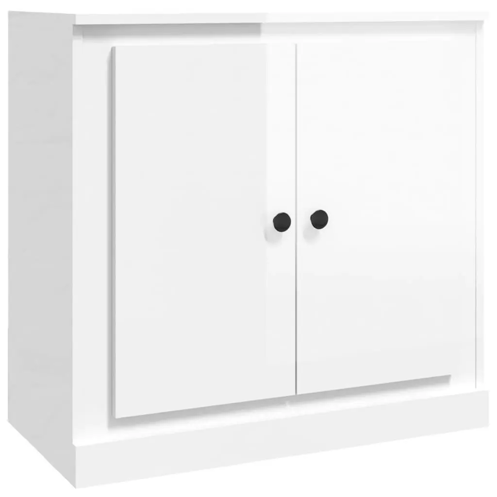 Sideboards 3 pcs High Gloss White Engineered Wood 3185233