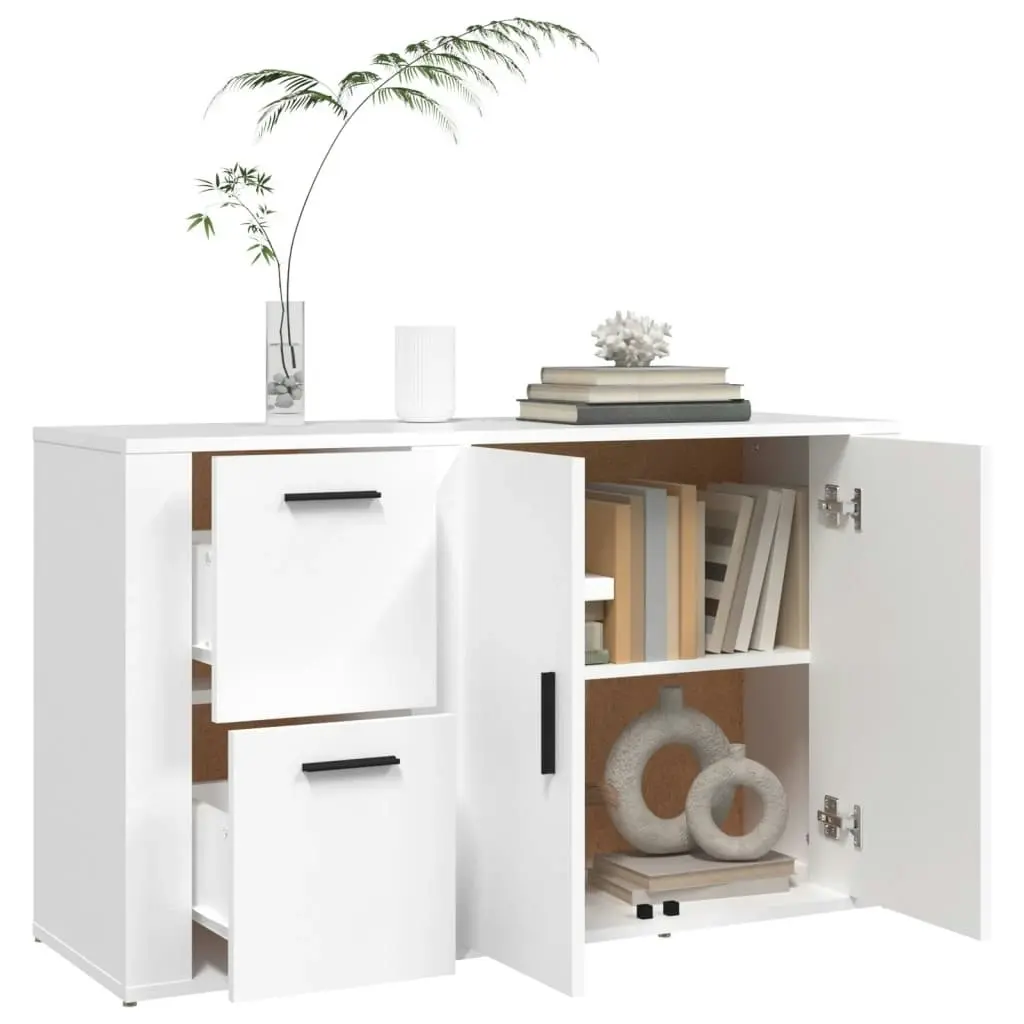 Sideboard White 100x33x59.5 cm Engineered Wood 820996