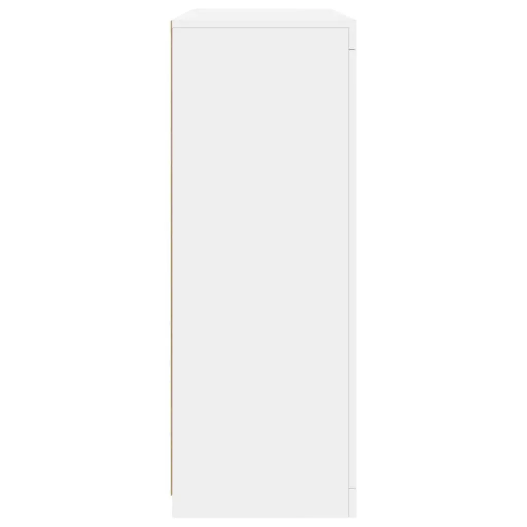 Sideboards with LED Lights 3 pcs White Engineered Wood 3209100