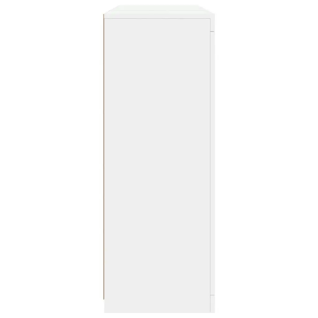 Sideboards with LED Lights 3 pcs White Engineered Wood 3209107