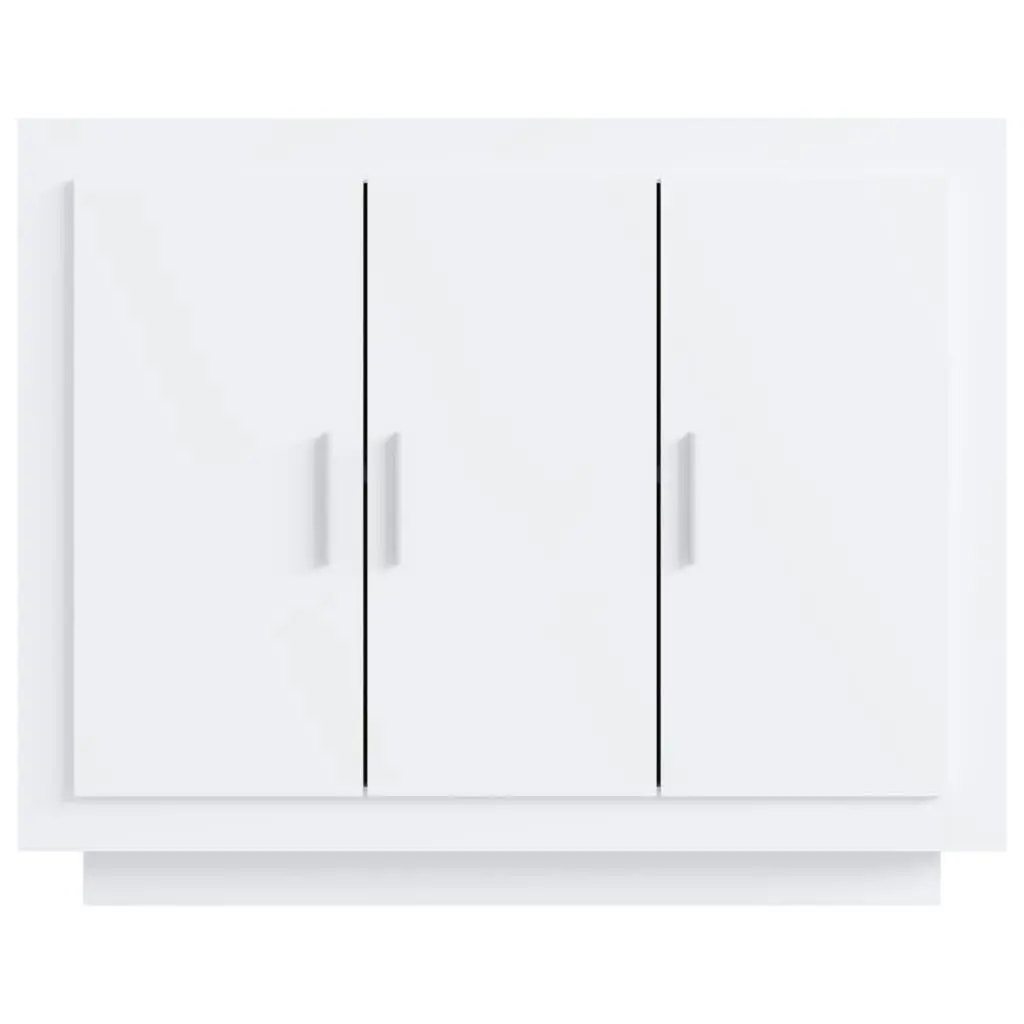 Sideboard High Gloss White 92x35x75 cm Engineered Wood 811841