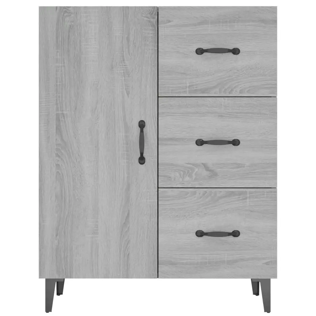 Sideboard Grey Sonoma 69.5x34x90 cm Engineered Wood 817355